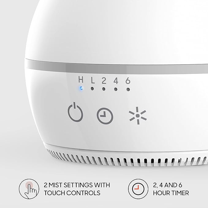 Sharper Image AROMA 2 Ultrasonic Humidifier with Aromatherapy