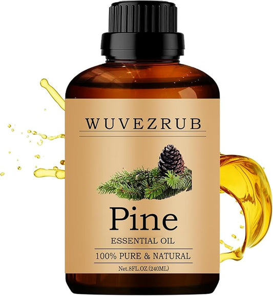 Pine Essential Oil 240ML, 100% Pure and Natural for Aromatherapy Diffuser - 8 Fl Oz