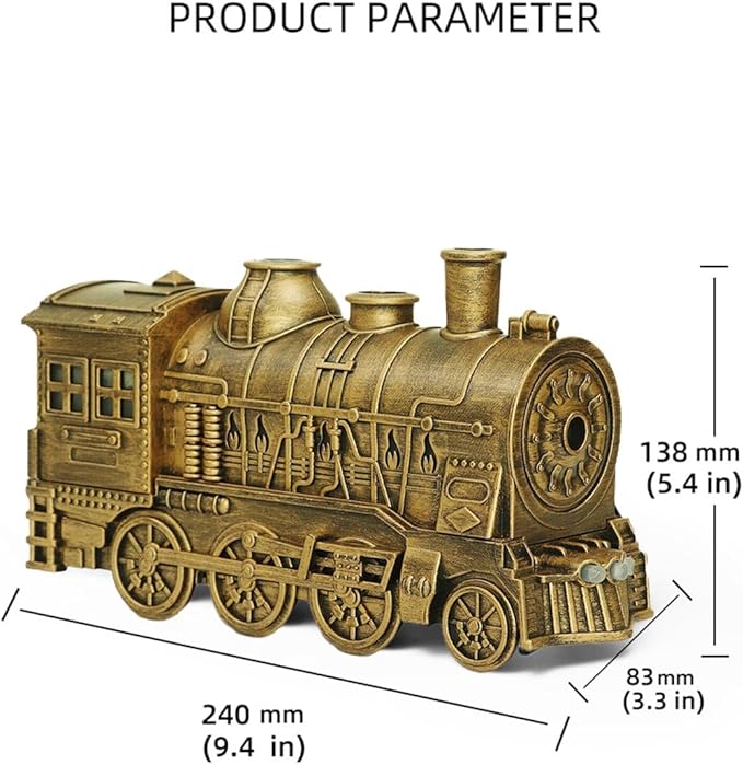 Train Diffuser 300ML, Essential Oil Diffuser for Home Scent Aromatherapy Diffuser with Remote Control, Jellyfish Diffuser for Bedroom Waterless Auto Off, Bathroom Office