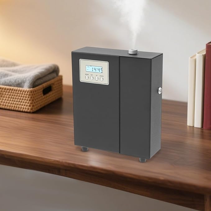 Essential Oil Diffuser,150ml Metal Waterless Aroma Diffuser,Broad Coverage Fragrance Oil Device,Low Noise Hotel Scent Collection Machine for Home Office Large Room