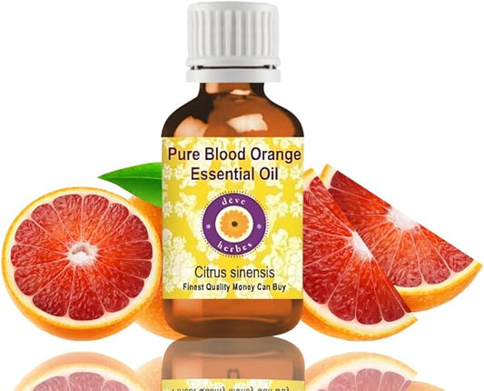 Deve Herbes Pure Blood Orange Essential Oil (Citrus sinensis) Steam Distilled 5ml (0.16 oz)
