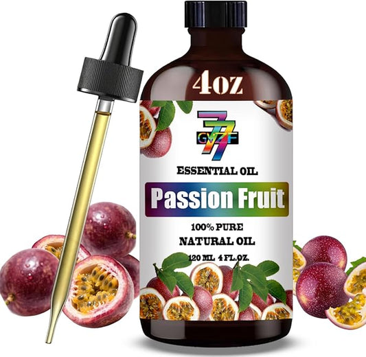 Passion Fruit Essential Oil - GV77ZF Passion Fruit Oils for Diffusers, Humidifiers, DIY Candles, Soap, Cleaning, Home, Office, Yoga, Massage, Gifts - 4 fl oz (120 ml)