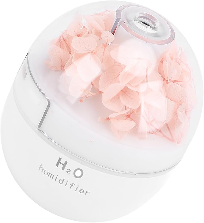 Yoidesu 120ml Cool Mist Humidifier, RGB Upgrade Diffusers for Home, Auto Shut Off, Ultrasound Atomization, Dual Mist Mode for Winter, Bedroom, Silent Running (Pink)