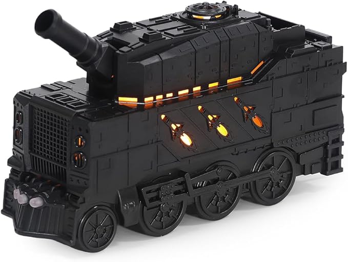 Train Essential Oil Diffuser Humidifier, 300ml Aromatherapy Humidifier with Dual-Color LED Light, 2 Mist Mode & Auto Shut-Off, Christmas Steam Train Diffuser for Home Office Bedroom