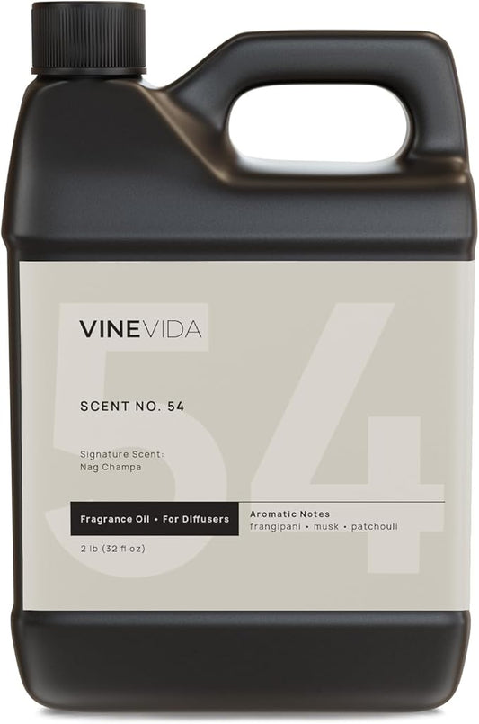 VINEVIDA [32 Fl Oz] Nag Champa Fragrance Oil for Cold Air Diffusers, Essential Oils for Diffuser Oil Refill & Air Freshener Room Spray