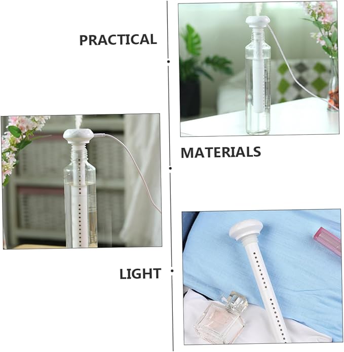 USB Portable Mini Humidifier Travel Air Moistener Essential Oil Diffuser 500ml Capacity Compact Design for Home and Car Use Automatic Shut-Off