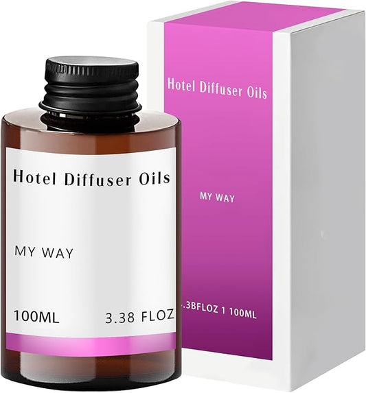 My Way Diffuser Oil Inspired by The 1 Hotel Miami Scent - Premium My Way Fragrance Oil Blend Essential Oils for Diffusers for Home Hotel Scents for Home,Waterless Essential Oil Diffuser