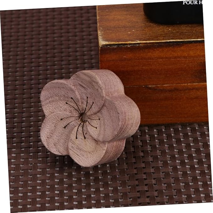 Yardwe Plum Blossom Walnut Wood Essential Oil Diffuser Aromatherapy Wood Diffuser for Home Office Bedroom Sleep and Air Freshening