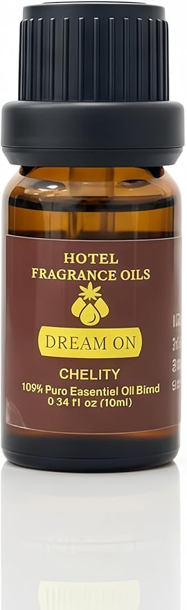 Hotel Diffuser Oil Essential Oils Set, Inspired by Luxury 5-Star Hotel, Baccarat Rouge, Dream On, Dubai, My Way, Santal, Fragrance Oil Set (10(ML), Dream ON)