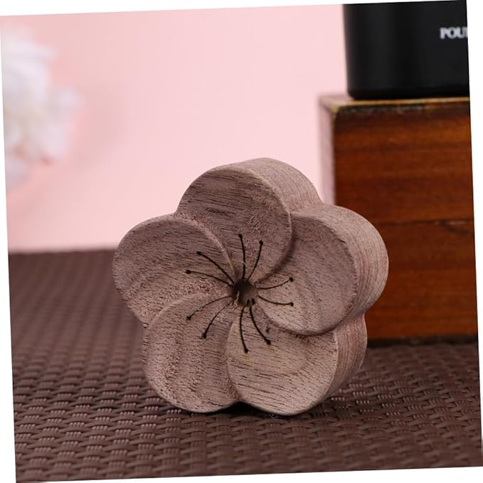 VICASKY Essential Oil Wood Diffuser Aromatherapy Diffused Plum Blossom Design for Home Office Bedroom Sleep Relaxation