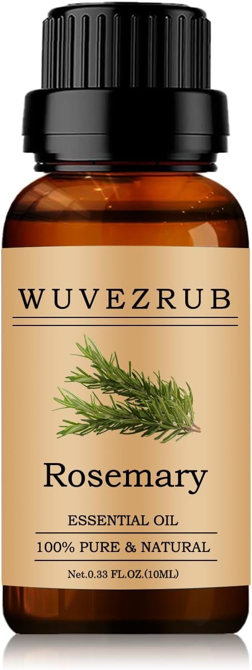 Rosemary Essential Oil - 10ML, 100% Pure and Natural for Aromatherapy Diffuser - 0.33 Fl Oz