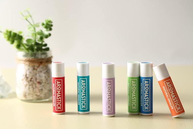 Aromatherapy Nasal Inhaler [Swiss Made] Organic Essential Oils Set Diffuser [ Portable Aromatherapy Stick] (1 Stick, Focus) (1 Fl Oz (Pack of 1), Energy)