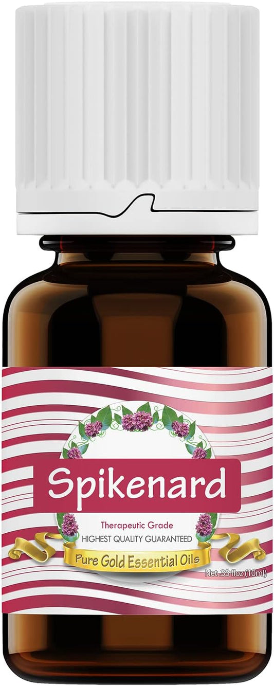 Pure Gold Essential Oils - Spikenard Essential Oil - 0.33 Fluid Ounces