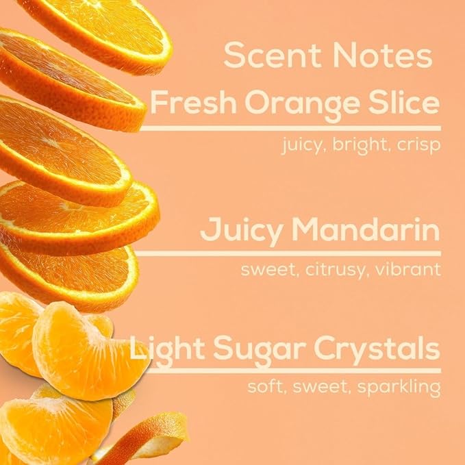 Scent Fill Orange Slice Plug in Air Freshener, Scented Oil Refills, 2 Refills + Diffuser
