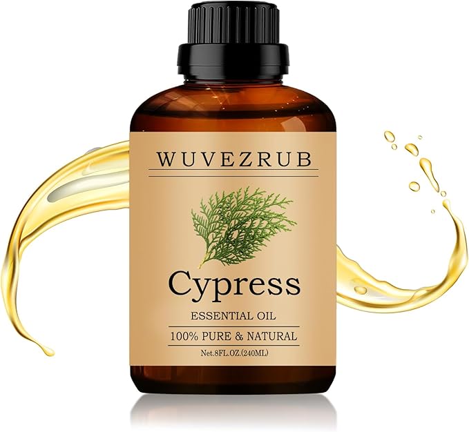 Cypress Essential Oil 240ML - 100% Pure and Natural Oils for Aromatherapy Diffuser - 8 Fl Oz/Cypress