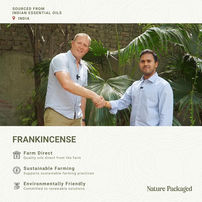 Frankincense Essential Oil - Direct from Madhya Pradesh, India - Pure Essential Oil for Diffusers and Aromatherapy | 100% Pure Therapeutic Grade Natural Aceite de Incienso (15ml)
