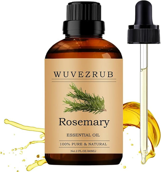 Rosemary Essential Oil 60ML, 100% Pure and Natural for Aromatherapy Diffuser - 2 Fl Oz