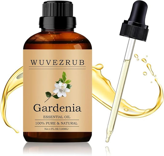 Gardenia Essential Oil 120ML - 100% Pure and Natural Oils for Aromatherapy Diffuser - 4 Fl Oz/Gardenia