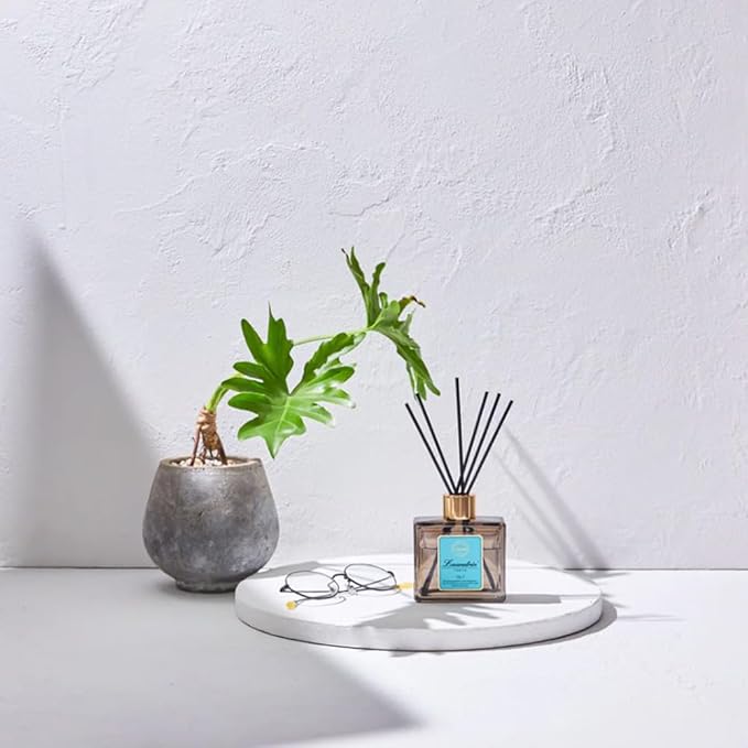 Laundrin Room Diffuser for Home - Scent Diffuser Room Freshener and Shelf Decor - Elegant Home Fragrance, Ideal Reed Diffusers for Office, and Living Area - 80ml, No. 7