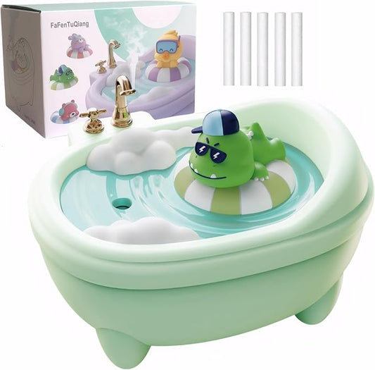 Cute Humidifier for Bedroom,Top Fill 0.34L Desk Mini Humidifier Aroma Diffuser,Cool Mist,20db Quiet,Easy Clean,Colorful Light, Auto Shut off,Small Humidifier for Baby Room,Plants,Home,Office (Green)