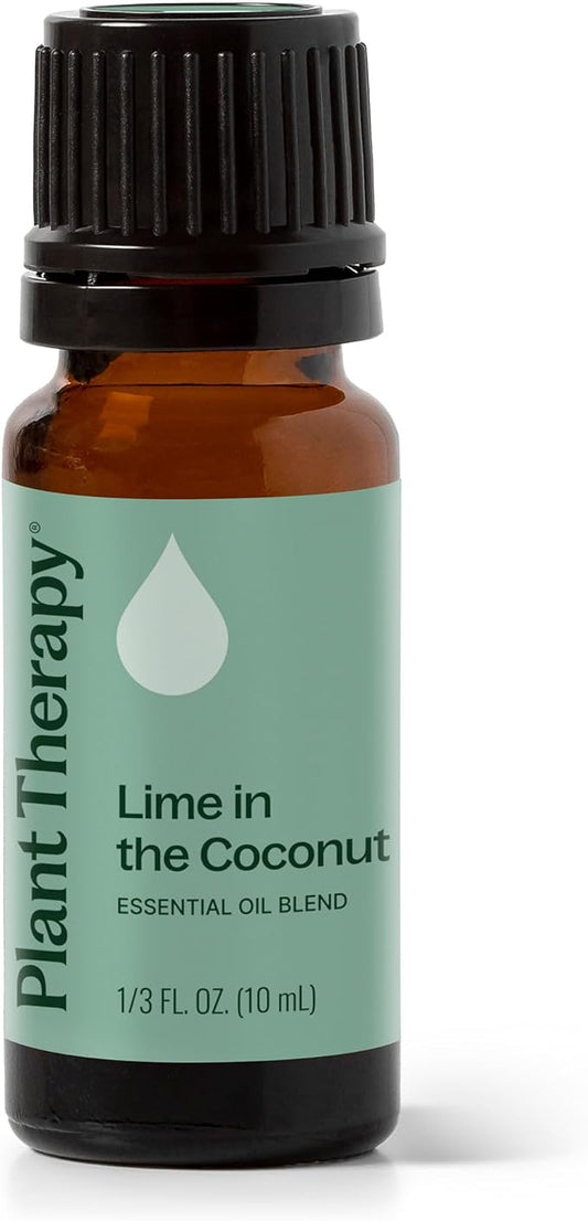 Plant Therapy Lime in The Coconut Essential Oil Blend 10 mL (1/3 oz) 100% Pure, Undiluted, Aromatherapy, Fresh, Energizing Scent