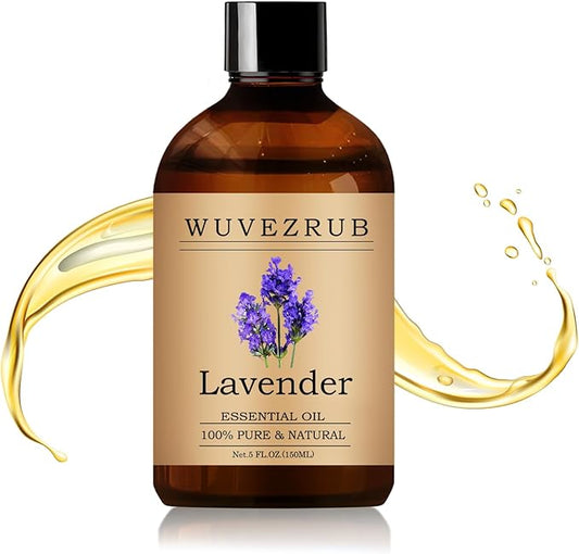 Lavender Essential Oil– Huge 5 Fl Oz, 100% Pure and Natural Essential Oils for Diffuser, Aromatherapy, Soap and Candle Making, Premium Grade Lavender Oil-150ML