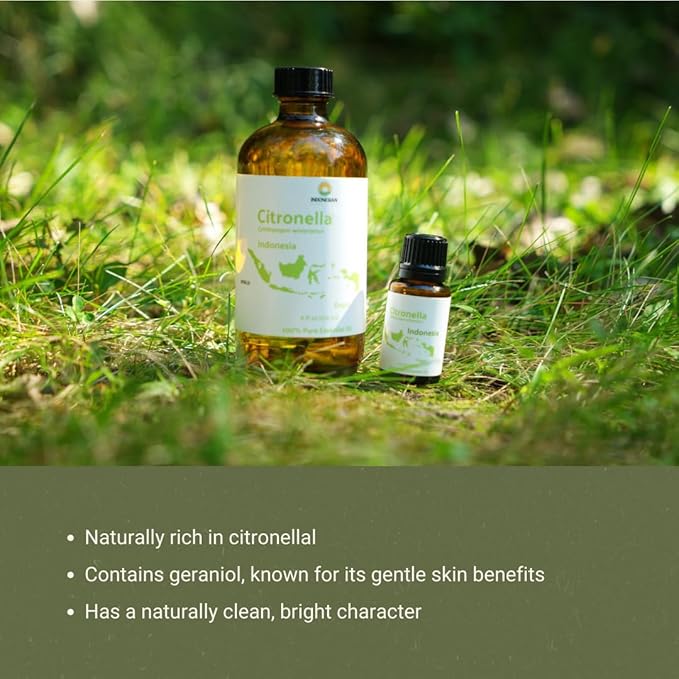 Citronella Essential Oil - Direct from Central Java, Indonesia - Pure Essential Oil for Diffusers and Aromatherapy | 100% Pure Therapeutic Grade (22LBS)