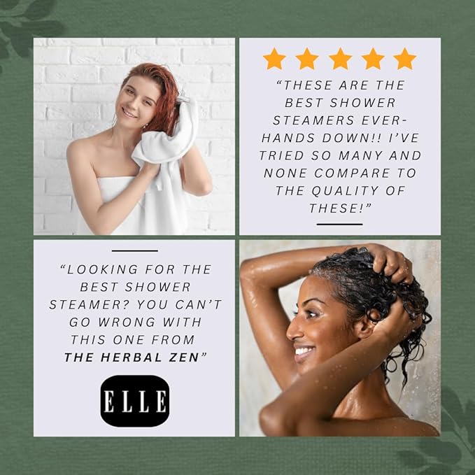 Aromatherapy Shower Steamer Gift Set - USA Made Mothers Day Gift for Mom - Shower Bomb Tablets Made with Soothing Natural Essential Oils - Relaxation Gift for Women and Men