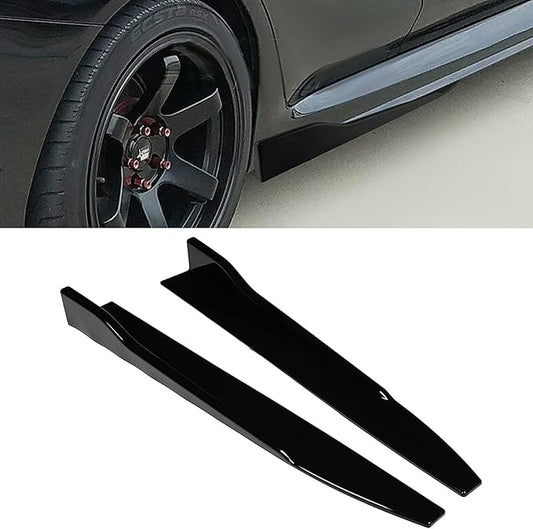 SCITOO Glossy Black Side Skirts for Cars Body Kit 31" x 4" x 3" Fits for Universal ABS Side Skirt