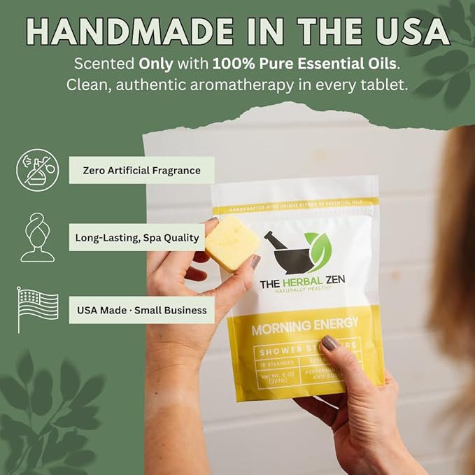 Aromatherapy Shower Steamer Gift Set - USA Made Mothers Day Gift for Mom - Shower Bomb Tablets Made with Soothing Natural Essential Oils - Relaxation Gift for Women and Men