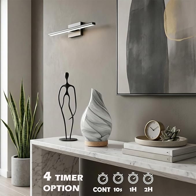 Glass Essential Oil Diffuser with 3 Aromatherapy Oils,200ml Small Humidifier with Timer,7 LED Color Lights,Waterless Auto Shut-Off for Office Home Room Decor Gifts for Women