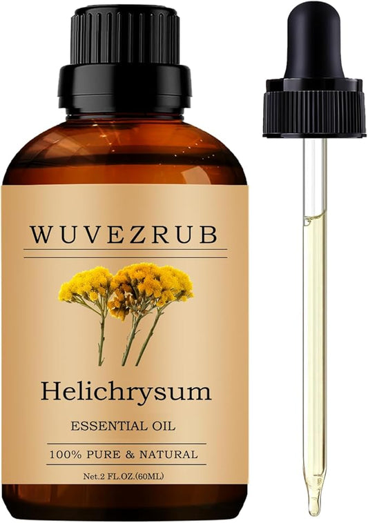 Helichrysum Essential Oils 60ML, Pure Helichrysum Essential Oil for Aromatherapy Diffuser - 2 Fl Oz