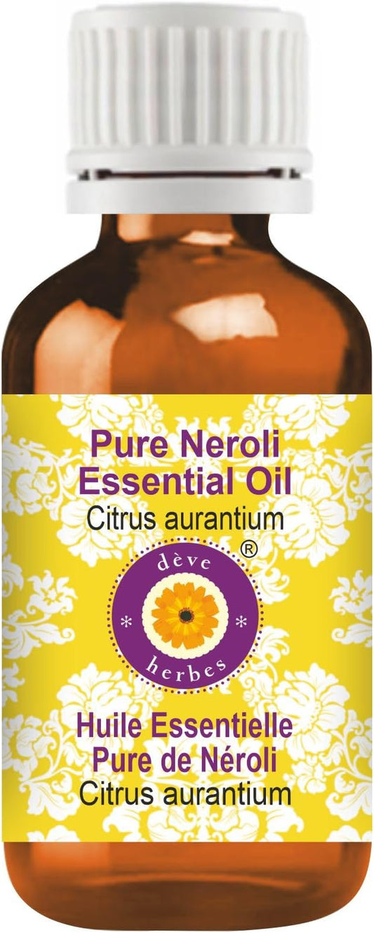 Deve Herbes Pure Neroli Essential Oil (Citrus aurantium) Steam Distilled 2ml (0.06 oz)