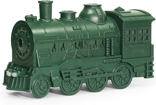 FABULETTA 300ml Retro Steam Train Essential Oil Diffuser with Cool Mist Humidifier, Quiet 25dB Operation, Auto Shut-Off, Dual Light Modes & Timer for Bedroom(Green)