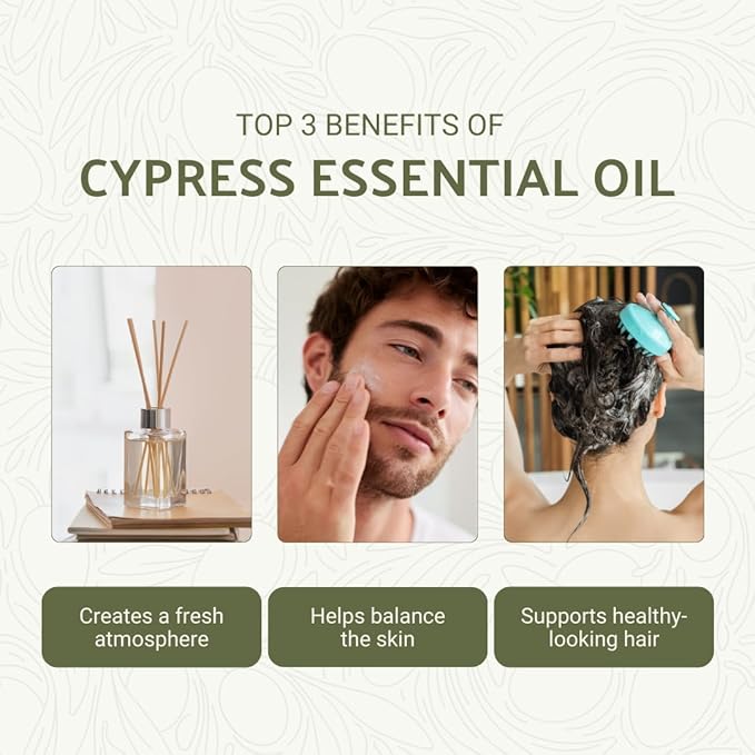 Cypress Essential Oil - Direct from Essential Oils SL in Mediterranean Spain - Aceite de Ciprés for Diffuser, 100% Pure Therapeutic Grade - Aromatheraphy, Skincare (2lbs)