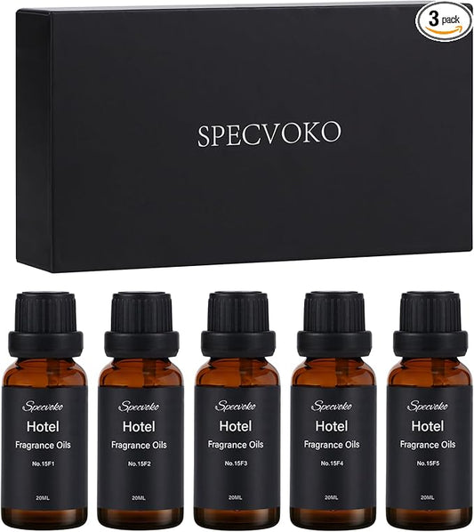 Hotel Collection Diffuser Oil Gift Set, 20ML Luxury Essential Oils Kit for Diffusers Refill for Home Fragrance Oils Inspired by The Ritz Carlton Westin Hilton Marriortt and Four Seasons