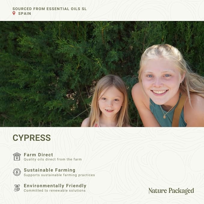Cypress Essential Oil - Direct from Essential Oils SL in Mediterranean Spain - Aceite de Ciprés for Diffuser, 100% Pure Therapeutic Grade - Aromatheraphy, Skincare (22lbs)