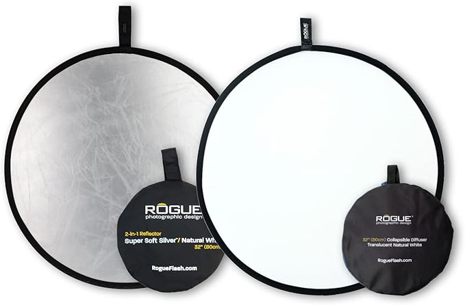 Rogue 32" Silver Reflector + Rogue 32" Diffuser