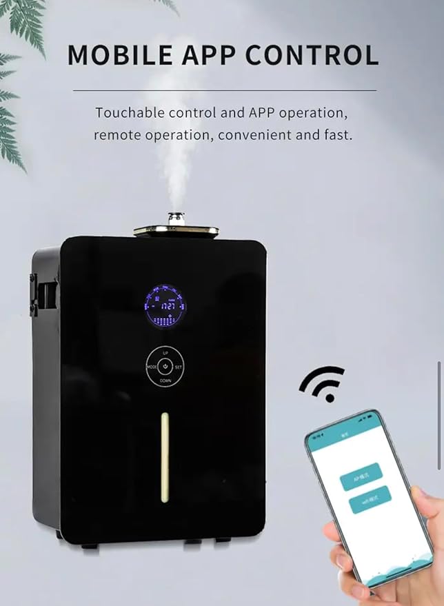 LuxScent Collection Bellagio, HVAC Aroma Diffuser, Nanotechnology Scenting System for Home, Office or Business (Black)