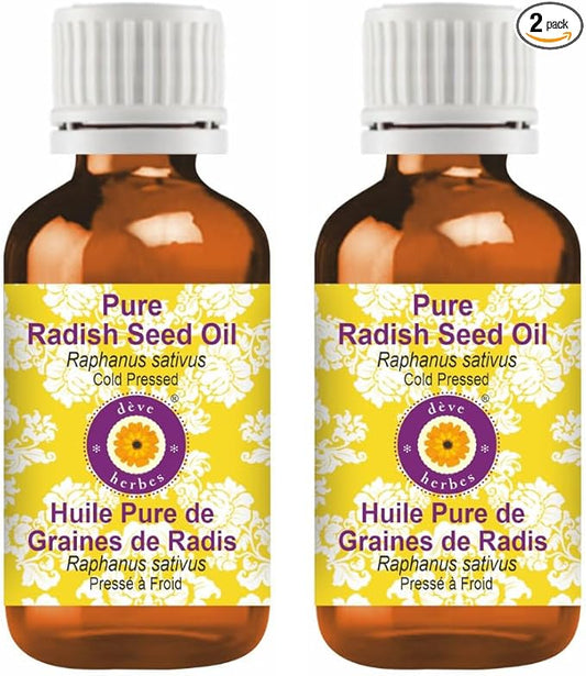 Deve Herbes Pure Pumpkin Seed Oil (Cucurbita pepo) | Cold Pressed | Natural | Undiluted | For Diluting Essential Oils | For Hair, Skin & Massage | Men & Women | 30ml X 2