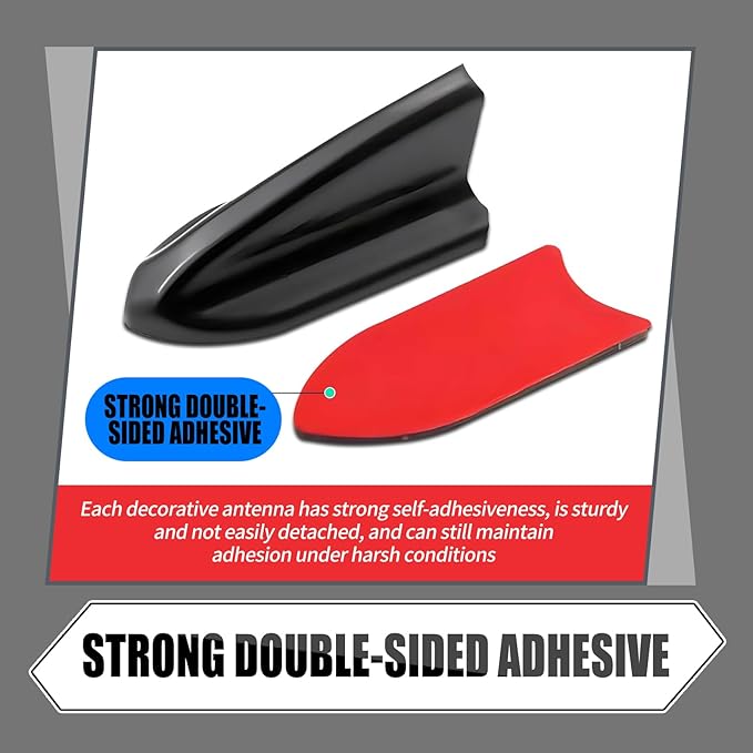 UGSHY 10 PCS Air Vortex Generator Diffuser, Self-Adhesive Diffuser Shark Fin Kit, 2 Inch Spoiler Roof Wing Pointed Set, Shark Fin Decoration Parts Universal Auto accessoriers for Cars (Black)