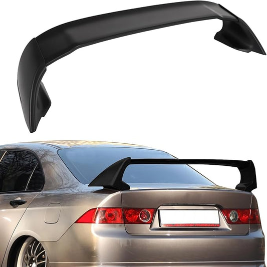 SCITOO ABS Spoiler Wing Fits for 2004-2008 for Acura for TSX 3PCS Matte Black Rear Trunk Spoiler Wing