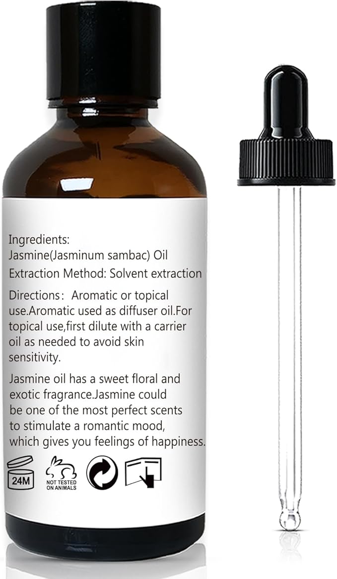 GM Gumili Jasmine Essential Oil, Fragrance Oil Scent Oils for Soap, Dryer Balls, Diffusers, Laundry, Bath Salts - 1 oz/30ml