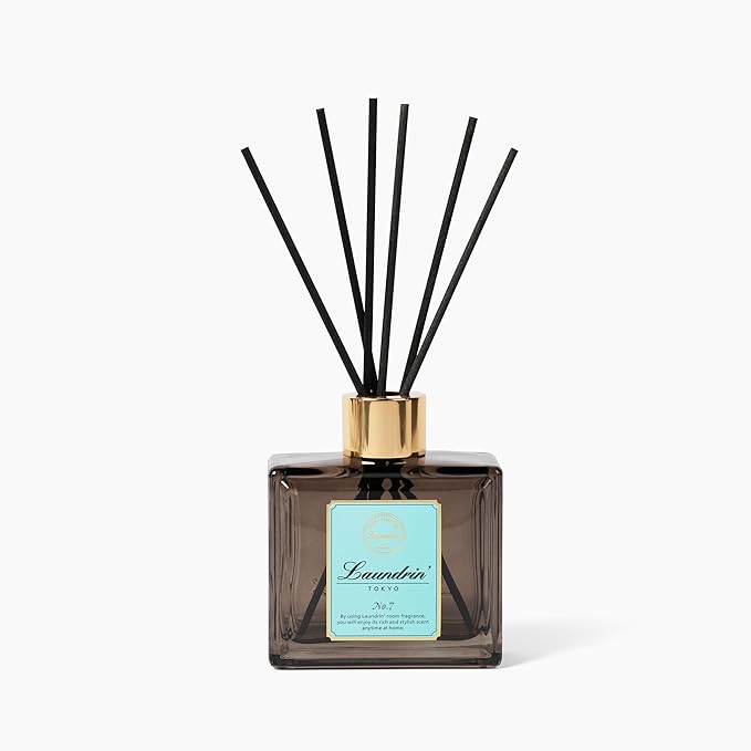 Laundrin Room Diffuser for Home - Scent Diffuser Room Freshener and Shelf Decor - Elegant Home Fragrance, Ideal Reed Diffusers for Office, and Living Area - 80ml, No. 7