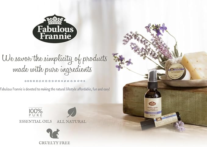 Fabulous Frannie Anxious Essential Oil Blend Made with Lavender, Bitter Orange, Bergamot and Clary Sage Pure Oils 10mL