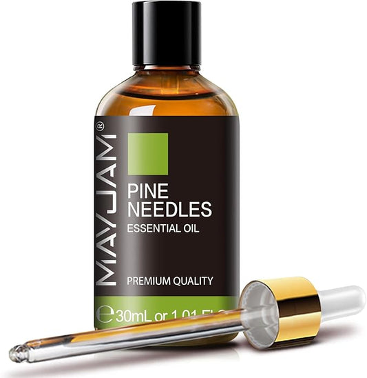 MAYJAM Pine Needles Essential Oil - 1.01 Fl.oz - Premium Grade Essential Oils for Home Diffusers Skin Care - Pine Needles Oil for Soap Candle Making Scent