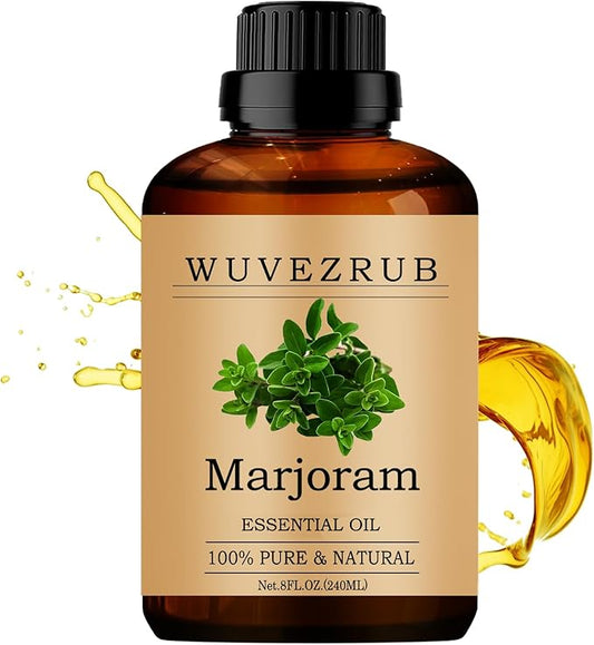 Marjoram Essential Oil 240ML - 100% Pure and Natural for Aromatherapy Diffuser - 8 Fl Oz