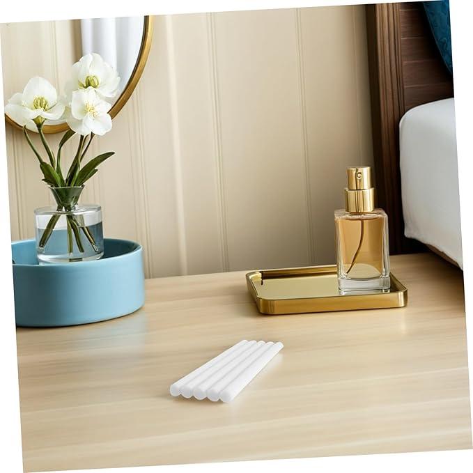 10Pcs Fiber Diffuse Sticks Aromatherapy Volatile Cotton Wands Oil Diffuser Reeds for Home Bathroom Fresh Scent Decoration and Fragrance