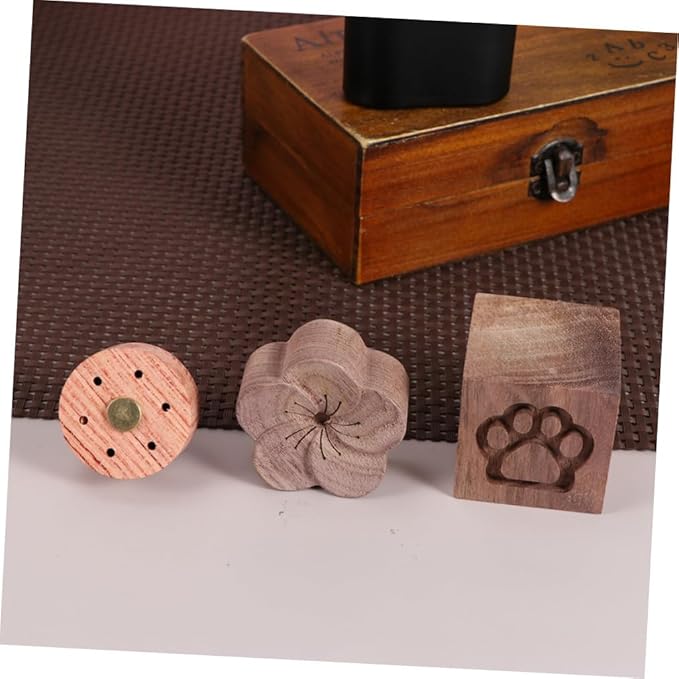 SAFIGLE Wood Aroma Diffuser Essential Oil Diffuser Plum Blossom Design Natural Diffused Fragrance for Home Bedroom Office Sleep