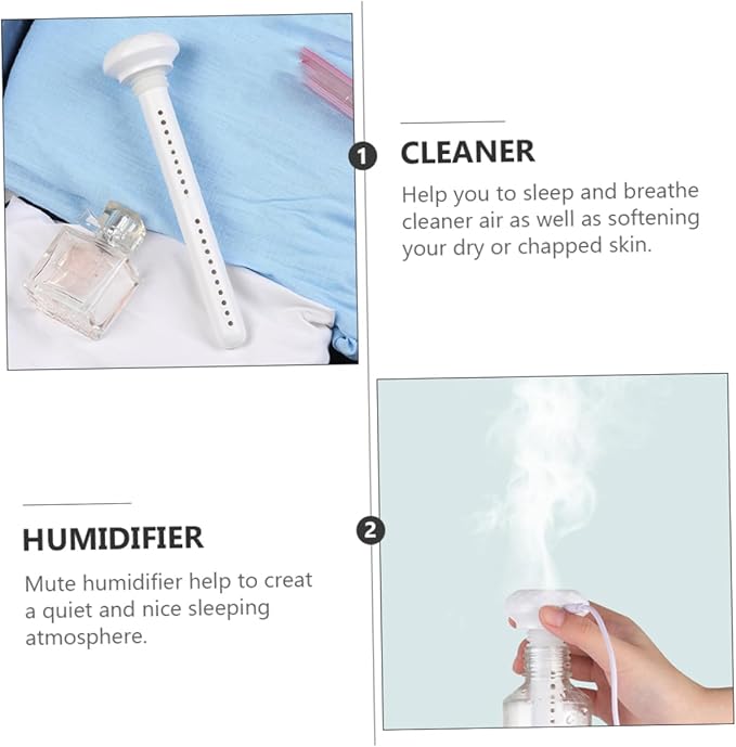 USB Portable Mini Humidifier Travel Air Moistener Essential Oil Diffuser 500ml Capacity Compact Design for Home and Car Use Automatic Shut-Off